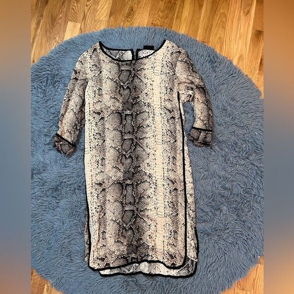 Freequent Animal Snake Print Shift Dress Size S - Picture 1 of 6